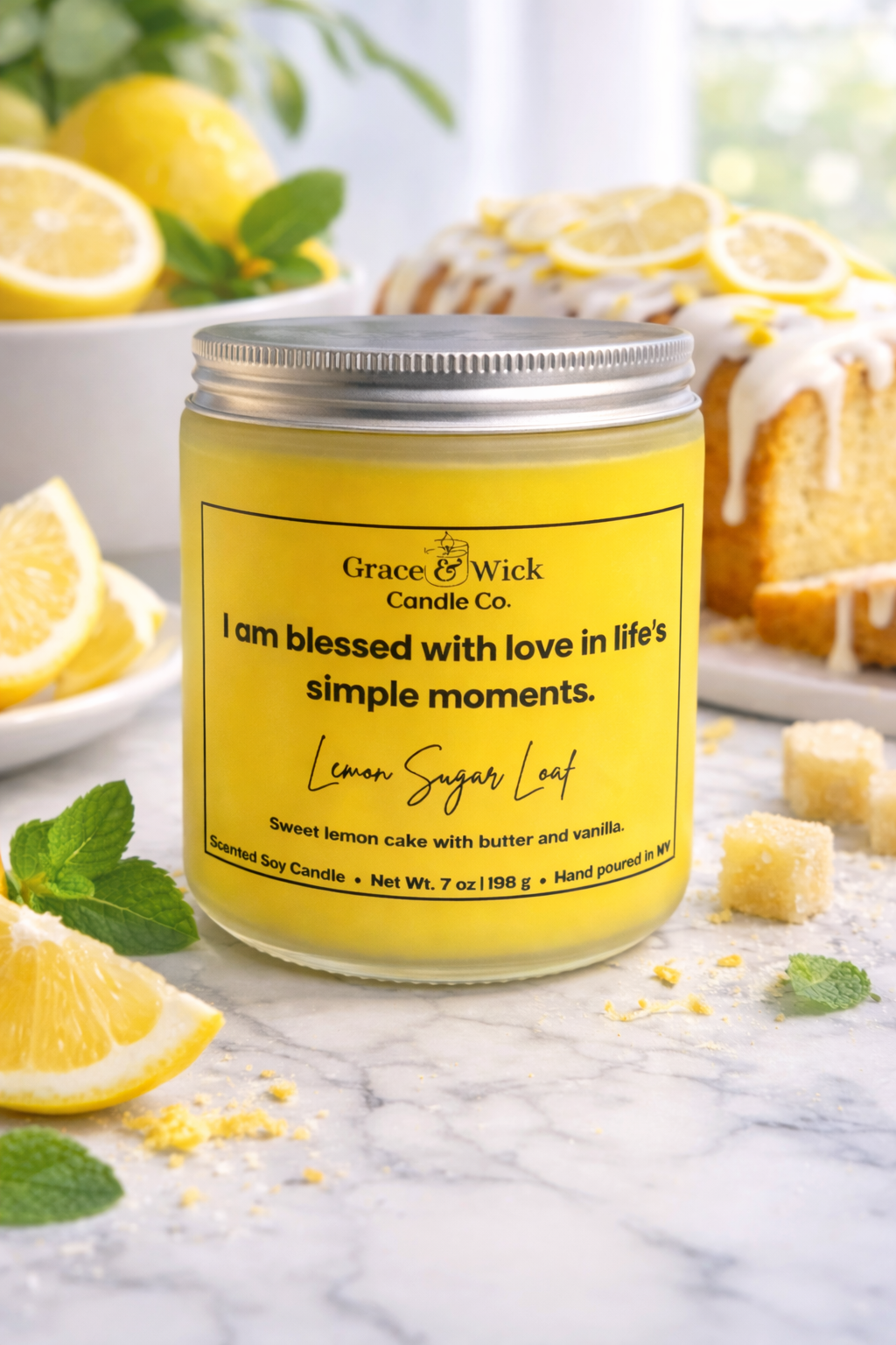 7 oz Hand Poured 100% Soy Affirmation Candles