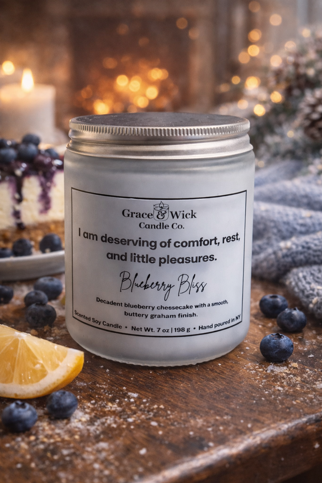 7 oz Hand Poured 100% Soy Affirmation Candles